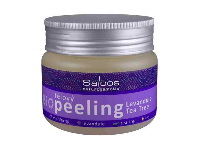 Saloos Bio tělový peeling - Levandule - Tea tree 140 ml