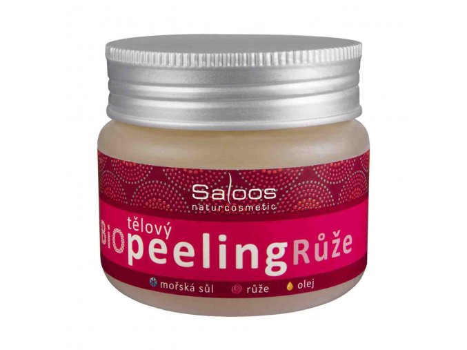 Saloos Bio tělový peeling - Růže 140 ml