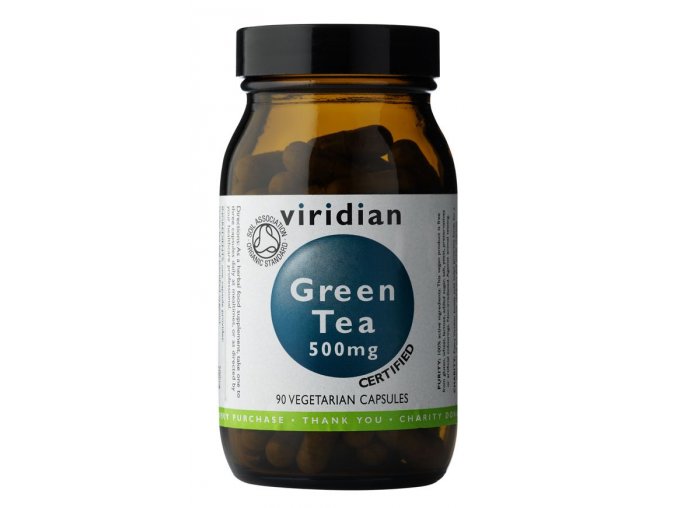 Viridian 100% Organic Green Tea 90 kapslí