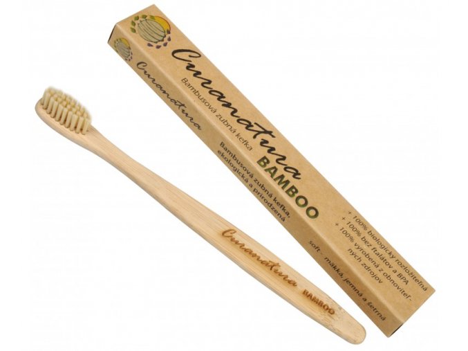 Curanatura Zubní kartáček Bamboo (extra soft ) - zelená volba
