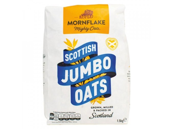 Mornflake Skotské Jumbo ovesné vločky (Scottish Jumbo Oats) 1,5 kg