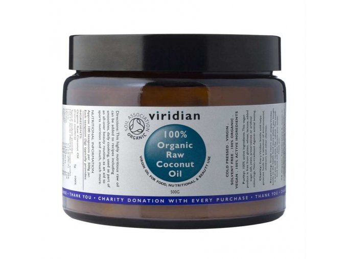 Viridian 100% Organický kokosový olej 500 g