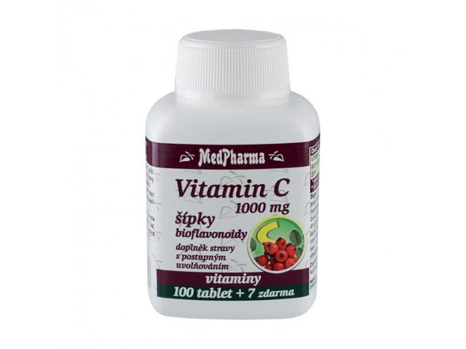 MedPharma Vitamín C 1000 mg s šípky prodloužený účinek 107 tbl.