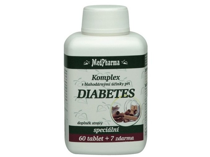 MedPharma Komplex Diabetes 60 tbl. + 7 tbl. ZDARMA