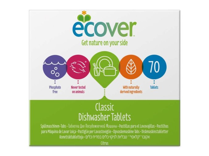 Ecover Tablety do myčky na nádobí XL 70 tbl.