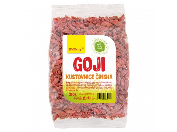 Wolfberry Goji Kustovnice čínská sušené plody 250 g