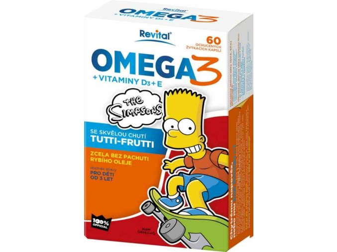 The Simpsons Omega 3 + vitaminy D3 a E 60 kapslí