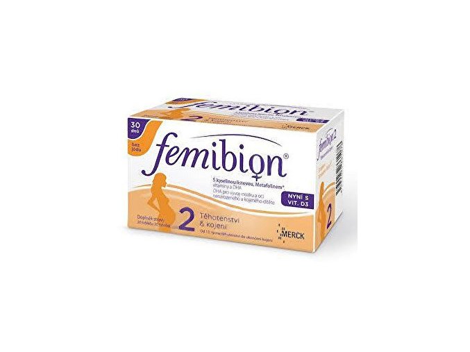 Merck Femibion 2 s vitamínem D3 bez jódu 30 tbl. + 30 tob.