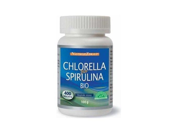 Bio Chlorella + Spirulina 100 g, 400 tbl.