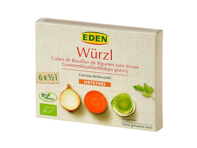 Eden Bio Wurzl Zeleninový bujon bez droždí kostky 72 g