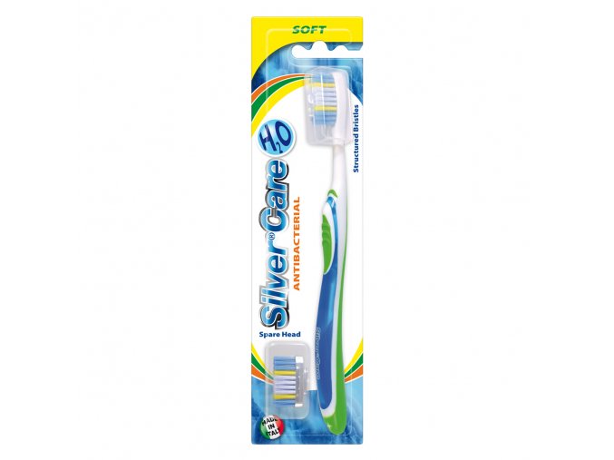 SilverCare H2O zubní kartáček s výměnnou náhradní hlavicí - měkký
