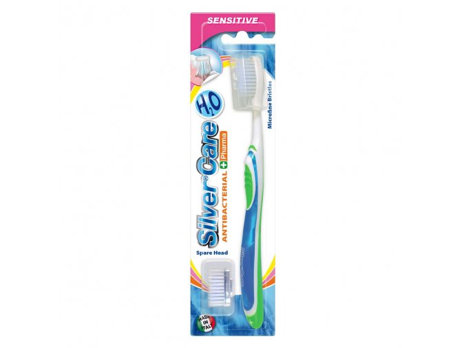 SilverCare H2O Sensitiv - velmi jemný zubní kartáček s výměnnou náhradní hlavici