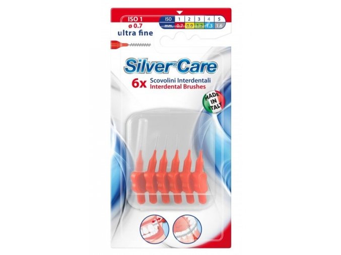 SilverCare Mezizubní kartáček velmi tenký 0,7 mm 6 ks