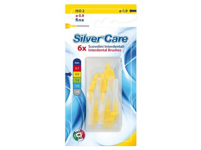 SilverCare Mezizubní kartáček tenký 0,9 mm 6 ks