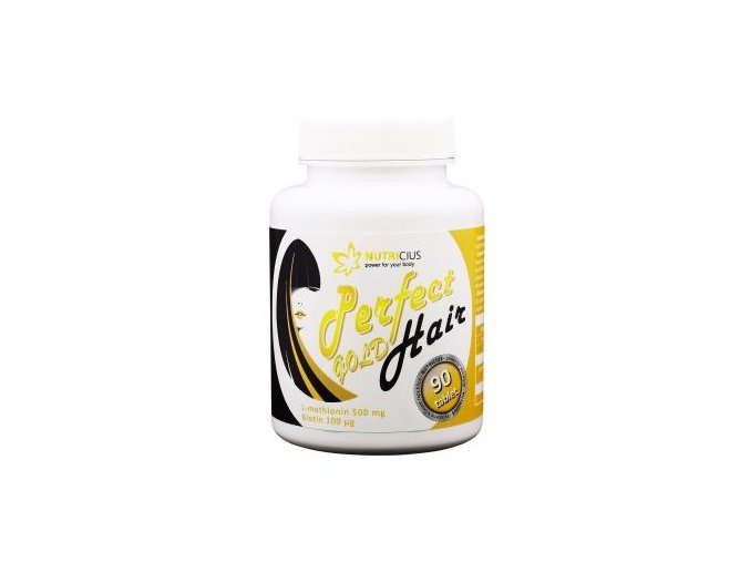 Nutricius Perfect Hair gold - methionin 500 mg + biotin 100 µg 90 tbl.