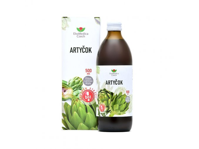 EkoMedica Artyčok - šťáva z artyčoku 99,8% 500 ml