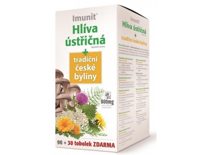 88573 imunit hliva ustricna 800 mg tradicni ceske byliny 90 tob 30 tob zdarma
