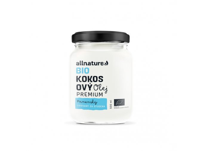 Allnature Bio Kokosový olej Premium 500 ml