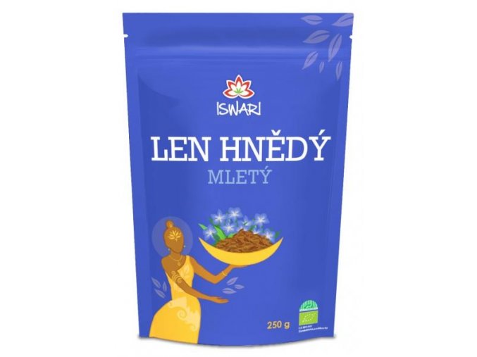 Iswari Bio Len hnědý - mletý  250 g