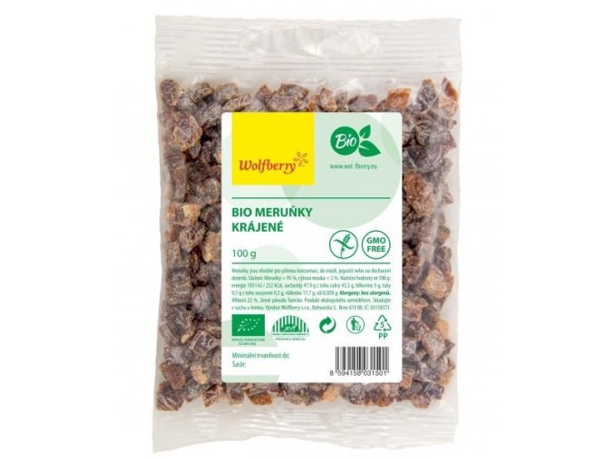 Wolfberry Bio Meruňky krájené Raw 100 g