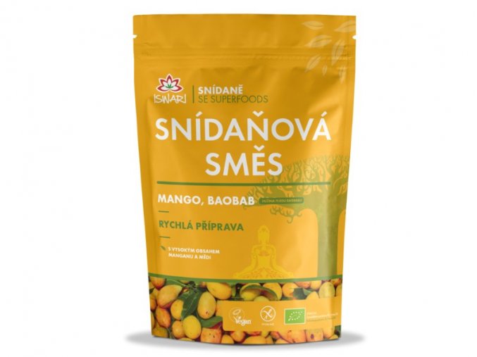 Iswari Bio snídaňová směs - Mango-baobab 300 g