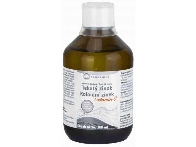 Pharma Activ Koloidní zinek + vitamín C liquid 300 ml