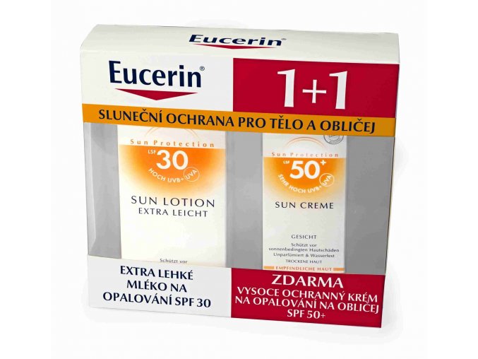 Eucerin Sun Extra lehké mléko na opalování SPF 30 150 ml