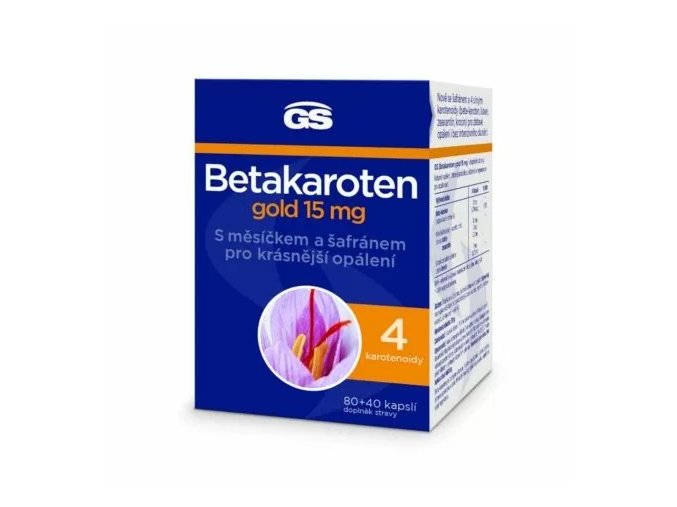 GS Betakaroten gold 15 mg 80 kapslí + 40 kapslí ZDARMA