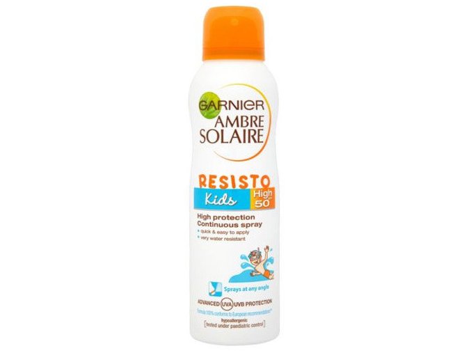 Garnier Ochranný opalovací sprej pro děti SPF 50 Ambre Solaire 150 ml