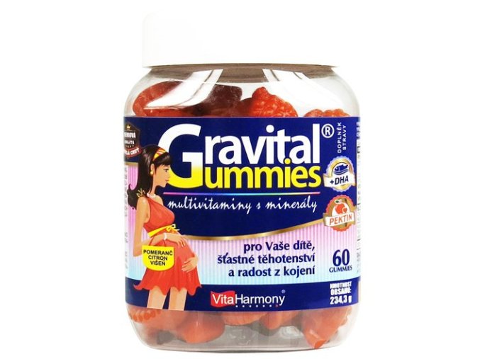 VitaHarmony Gravital Gummies 90 + 10 gummies ZDARMA