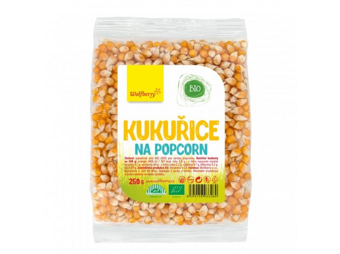 Wolfberry Bio Kukuřice na výrobu popcornu 250 g