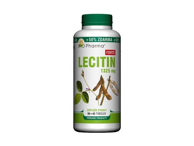 BIO Pharma Lecitin 1325mg 90 tob. + 45 tob. ZDARMA