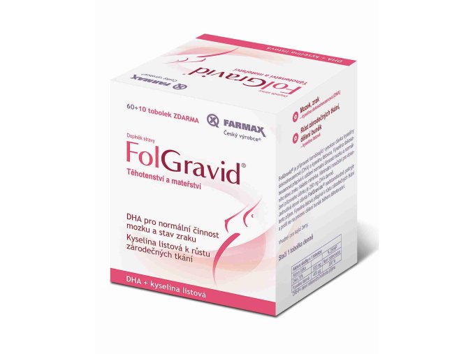 Farmax Folgravid 60 tob. + 10. tob. ZDARMA