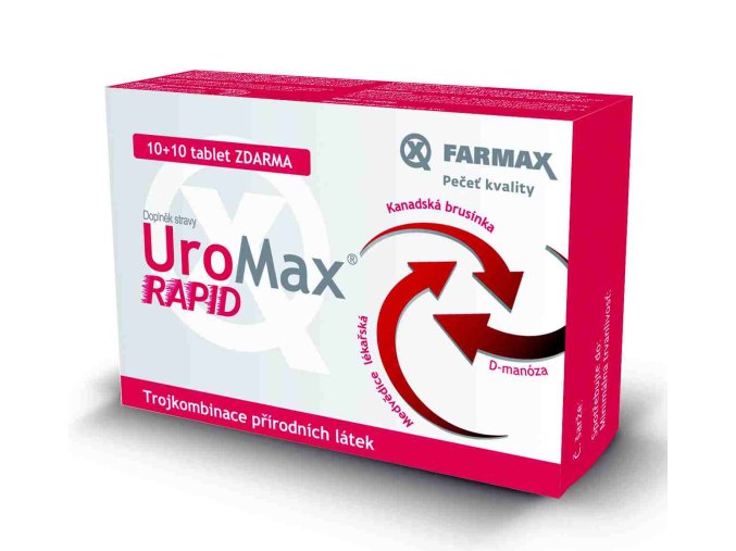 Farmax UroMax Rapid 10 tbl. + 10 tbl. ZDARMA