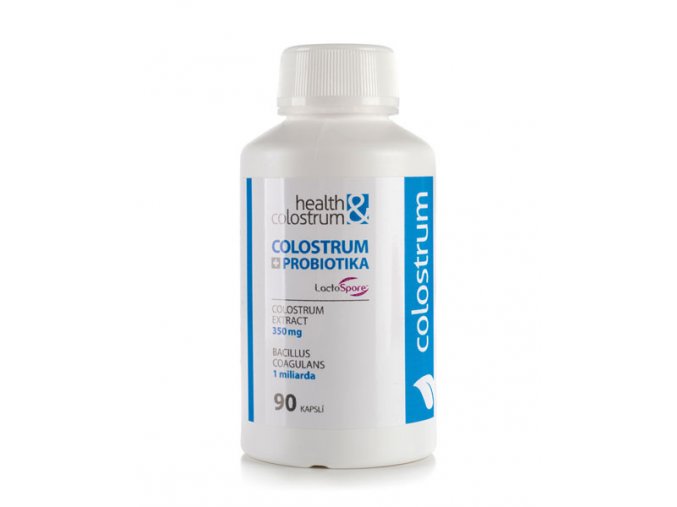 HEALTH & COLOSTRUM Colostrum kapsle IgG 40 PROBIO (350 mg) 90 ks DMT: 15.12.2022