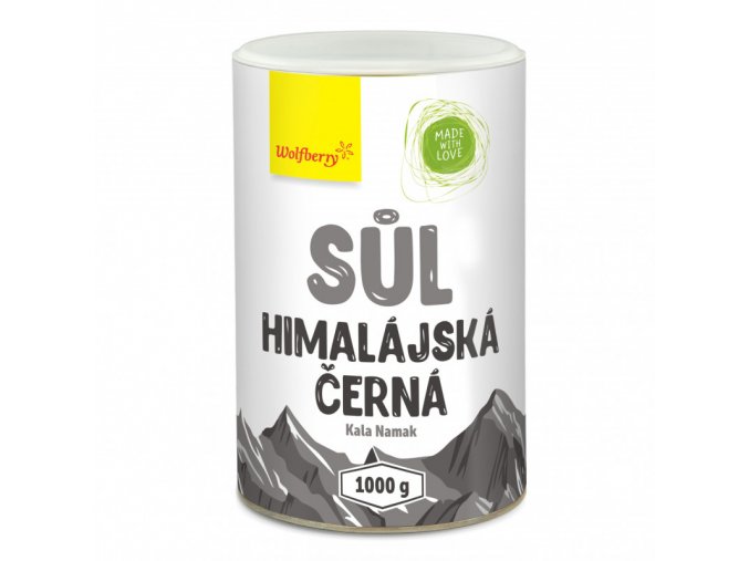 Wolfberry Himalájská sůl černá Kala Namak 1000 g