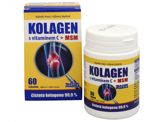 Dacom Pharma Kolagen s vitamínem C + MSM 60 tob.