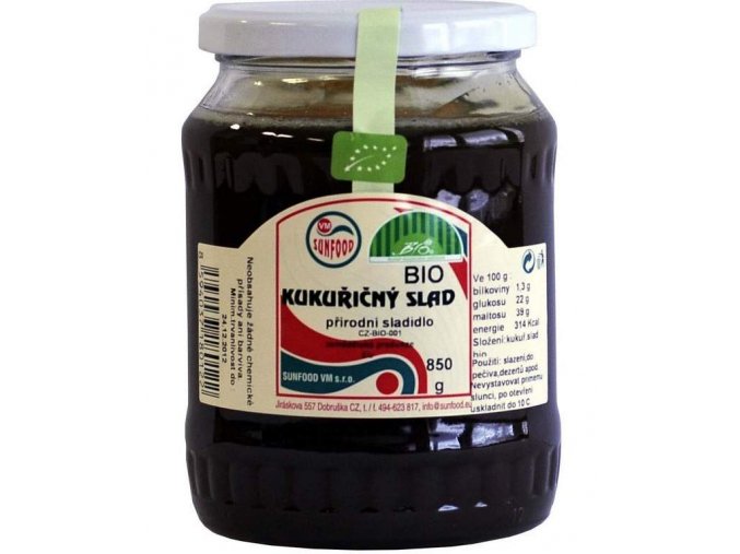 Sunfood BIO Kukuřičný slad 850 g