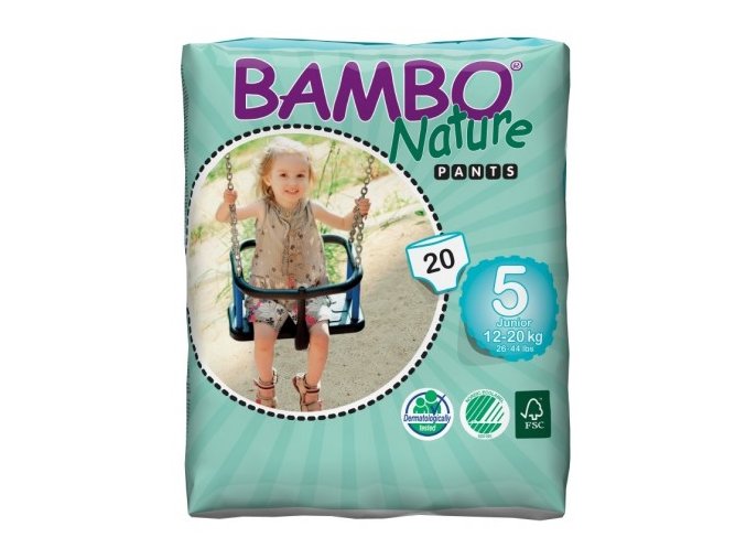 Bambo Nature 5 Pants Junior 12-20kg 20 kusů