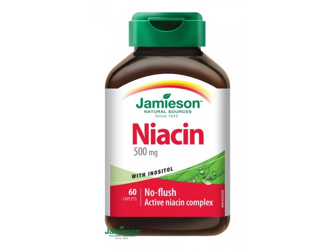 Jamieson Niacin 500 mg s inositolem 60 tbl.