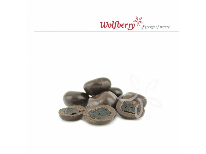 Wolfberry Bio Višně v hořké čokoládě 100 g