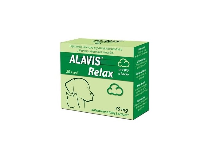 ALAVIS™ Relax pro psy a kočky 75 mg 20 kapslí