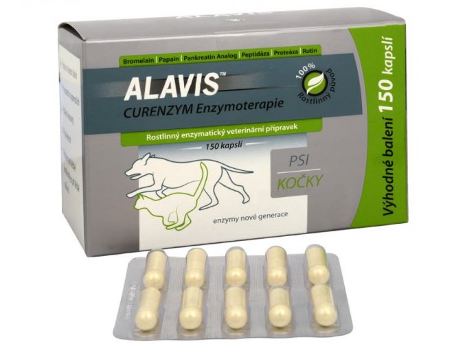 ALAVIS™ CURENZYM Enzymoterapie 150 kapslí