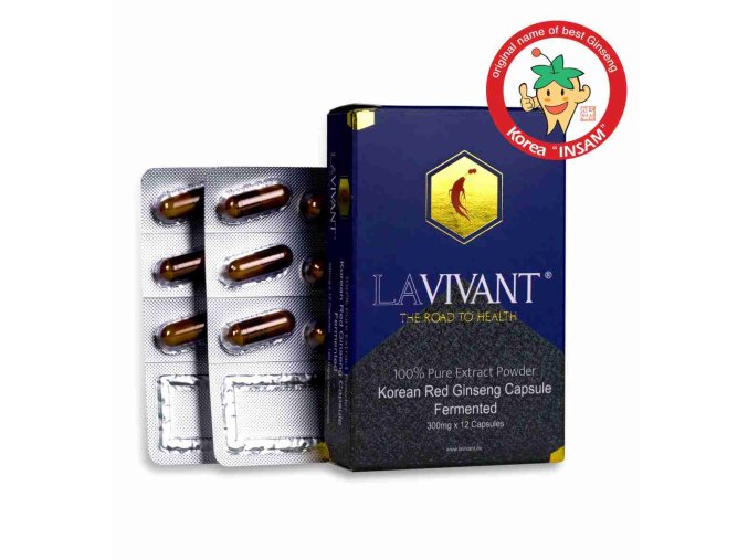 LAVIVANT Royal Gold fermentovaný ženšen 12 kapslí