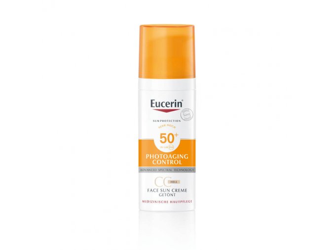 Eucerin Sun CC krém na opalování na obličej SPF 50+ světlý 50 ml