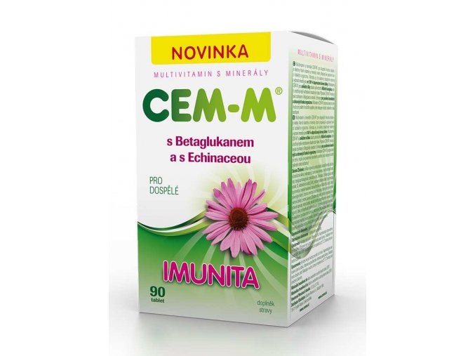 SALUTEM Pharma CEM-M s betaglukanem a s echinaceou Imunita 90 tbl.