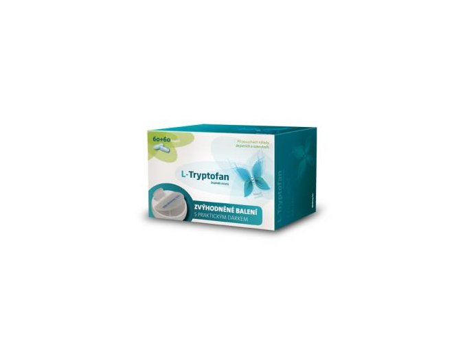 Brainway L-Tryptofan 120 kapslí  + denní dávkovač léků ZDARMA