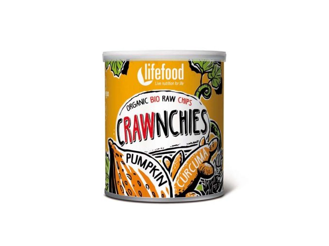 Lifefood BIO Crawnchies dýňové s kurkumou 30 g
