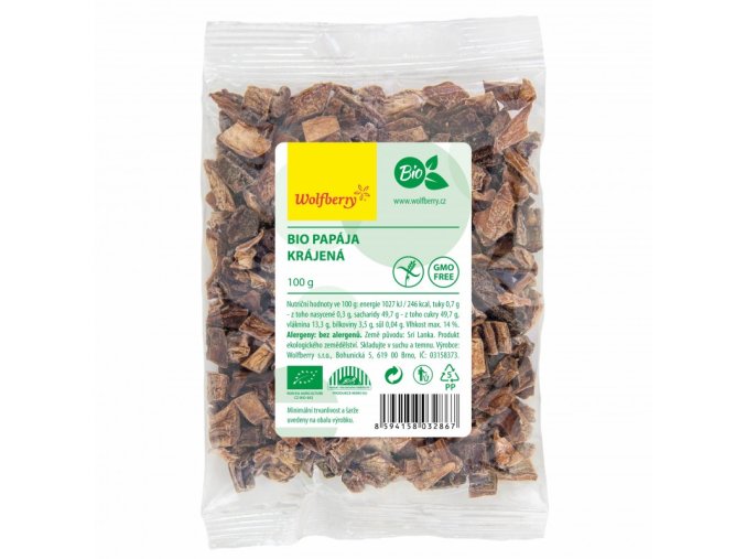 papaja krajena wolfberry bio 100 g