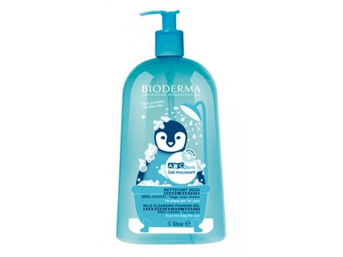 Bioderma Jemný čistící gel pro dětskou pokožku ABCDerm Moussant 1000 ml